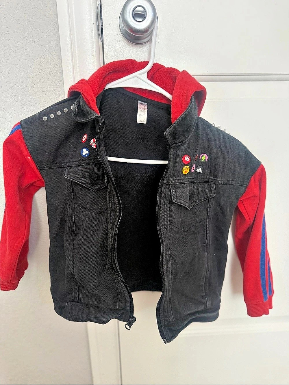 adidas Donovan Mitchell x Marvel's Spider-Man Punk Hoodie Boys Medium Black & R